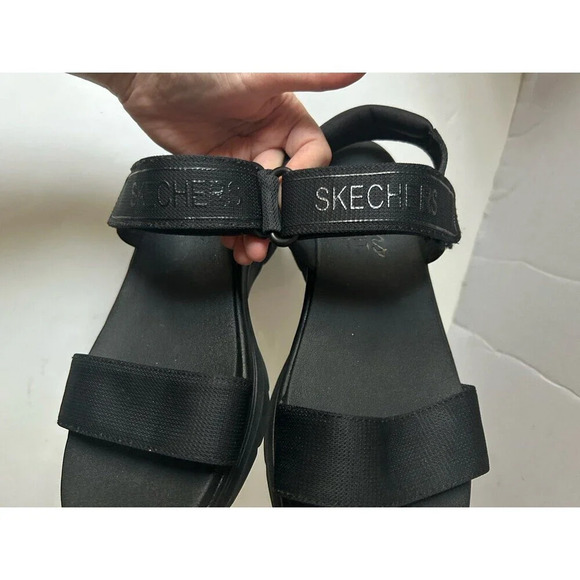 Skechers D'Lux Walker Sandals black size 8 - Picture 8 of 10